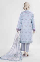 EMBROIDERED PRINTED LAWN 3PCS UNSTITCHED