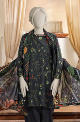 PRINTED TEXTURED CAMBRIC 3PCS UNSTITCHED