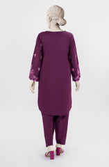 EMBROIDERED CAMBRIC STITCHED 2 PIECE