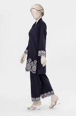 EMBROIDERED CAMBRIC STITCHED 2 PIECE