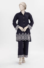 EMBROIDERED CAMBRIC STITCHED 2 PIECE
