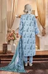 PRINTED TEXTURED CAMBRIC 3PCS UNSTITCHED