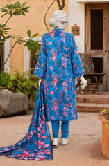 PRINTED TEXTURED VISCOSE 3PCS UNSTITCHED