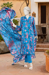 PRINTED TEXTURED VISCOSE 3PCS UNSTITCHED