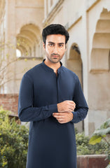 NAVY 100% COTTON KAMEEZ SHALWAR