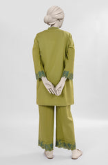 EMBROIDERED CAMBRIC STITCHED 2 PIECE