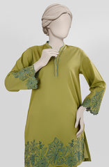 EMBROIDERED CAMBRIC STITCHED 2 PIECE