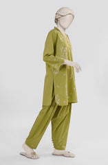 EMBROIDERED CAMBRIC STITCHED 2 PIECE