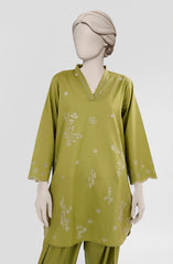 EMBROIDERED CAMBRIC STITCHED 2 PIECE