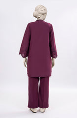 EMBROIDERED CAMBRIC STITCHED 2 PIECE