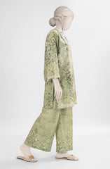 EMBROIDERED CAMBRIC STITCHED 2 PIECE