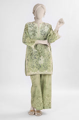 EMBROIDERED CAMBRIC STITCHED 2 PIECE