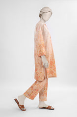 EMBROIDERED PRINTED CAMBRIC STITCHED 2 PIECE