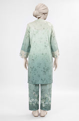 EMBROIDERED CAMBRIC STITCHED 2 PIECE