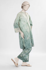 EMBROIDERED CAMBRIC STITCHED 2 PIECE