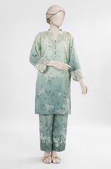 EMBROIDERED CAMBRIC STITCHED 2 PIECE