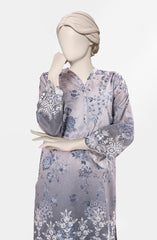 EMBROIDERED PRINTED CAMBRIC STITCHED 2 PIECE