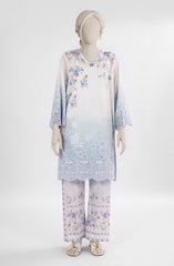 EMBROIDERED CAMBRIC STITCHED 2 PIECE