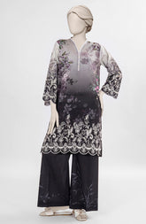 EMBROIDERED CAMBRIC STITCHED 2 PIECE