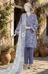 PRINTED TEXTURED LAWN 3PCS UNSTITCHED
