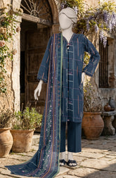 PRINTED TEXTURED LAWN 3PCS UNSTITCHED