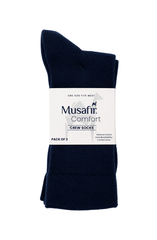 MUSAFIR ACTIVE DROPNEEDLE CREW SOCKS (PACK OF 3)