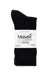 MUSAFIR ACTIVE DROPNEEDLE CREW SOCKS (PACK OF 3)