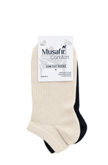 MUSAFIR ACTIVE DROP NEEDLE LOW CUT SOCKS (PACK OF 4)