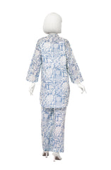PRINTED CAMBRIC STITCHED 2 PIECE