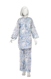 PRINTED CAMBRIC STITCHED 2 PIECE