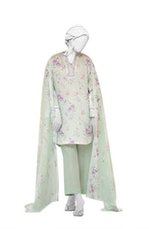 PRINTED TEXTURED LAWN 3PCS UNSTITCHED