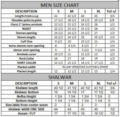 FESTIVE'23 MEN KAMEEZ SHALWAR PLAIN LIGHT CREAM