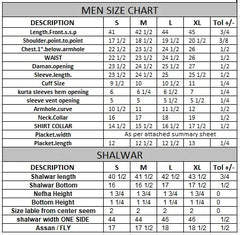 PRE WINTER'23 MEN KAMEEZ SHALWAR PLAIN DARK GREY