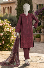 EMBROIDERED PRINTED LAWN 3PCS UNSTITCHED