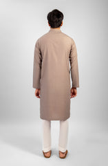 PRE WINTER'23 MEN KURTA CASUAL LIGHT BROWN