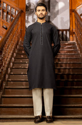 WINTER'23 MEN KURTA SEMI FORMAL DEEP BLUE