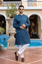 MEN KURTA NAVY BLUE