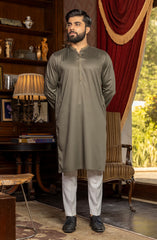 MEN KURTA MEHENDI GREEN
