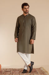 MEN KURTA MEHNDI GREEN