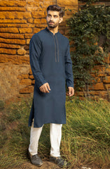MIDNIGHT BLUE SEMI FORMAL KURTA