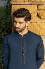 MIDNIGHT BLUE SEMI FORMAL KURTA