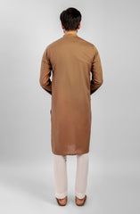 FESTIVE'23 MEN KURTA SEMI FORMAL BROWN