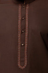 WINTER'23 MEN KURTA SEMI FORMAL BURGUNDY