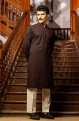 WINTER'23 MEN KURTA SEMI FORMAL BURGUNDY