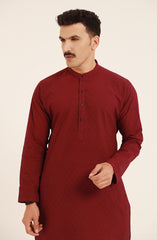 MEN KURTA BURGUNDY