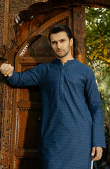 MEN KURTA NAVY BLUE