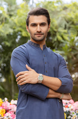 MEN KURTA NAVY BLUE