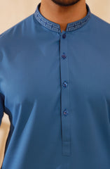 MEN KURTA INK BLUE