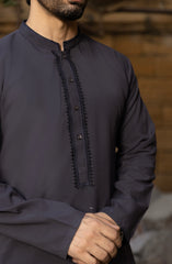 DARK PURPLE SEMI FORMAL KURTA