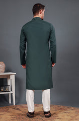 DEEP TEAL SEMI FORMAL KURTA